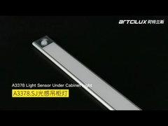 A3378 Rechargeable Body Sensor Pendant Light, 200/400/520*40*12mm, DC12V, 4014-33LED, 1.25W, Ra>90